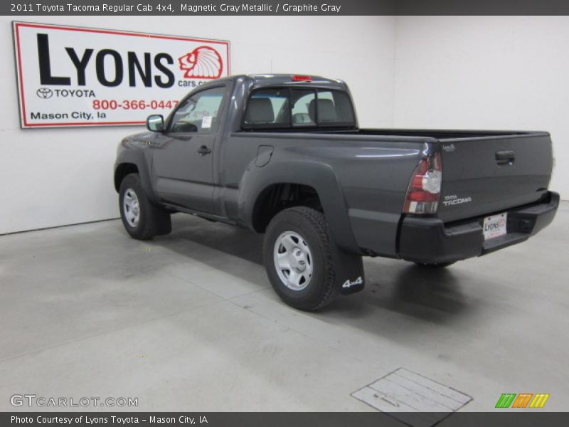 Magnetic Gray Metallic / Graphite Gray 2011 Toyota Tacoma Regular Cab 4x4