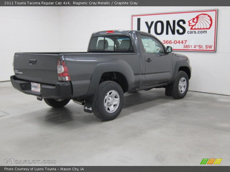 Magnetic Gray Metallic / Graphite Gray 2011 Toyota Tacoma Regular Cab 4x4