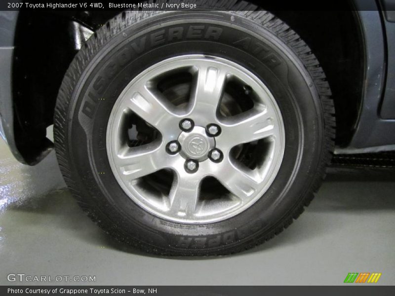 Bluestone Metallic / Ivory Beige 2007 Toyota Highlander V6 4WD