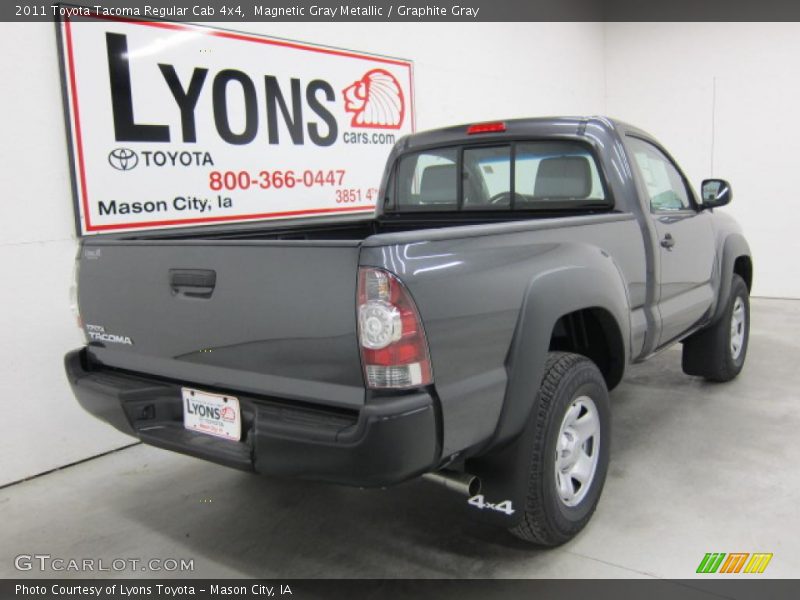 Magnetic Gray Metallic / Graphite Gray 2011 Toyota Tacoma Regular Cab 4x4