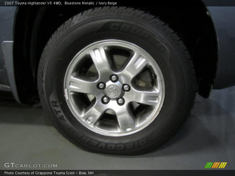 Bluestone Metallic / Ivory Beige 2007 Toyota Highlander V6 4WD