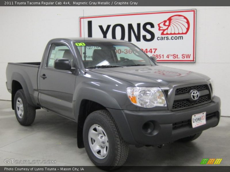 Magnetic Gray Metallic / Graphite Gray 2011 Toyota Tacoma Regular Cab 4x4