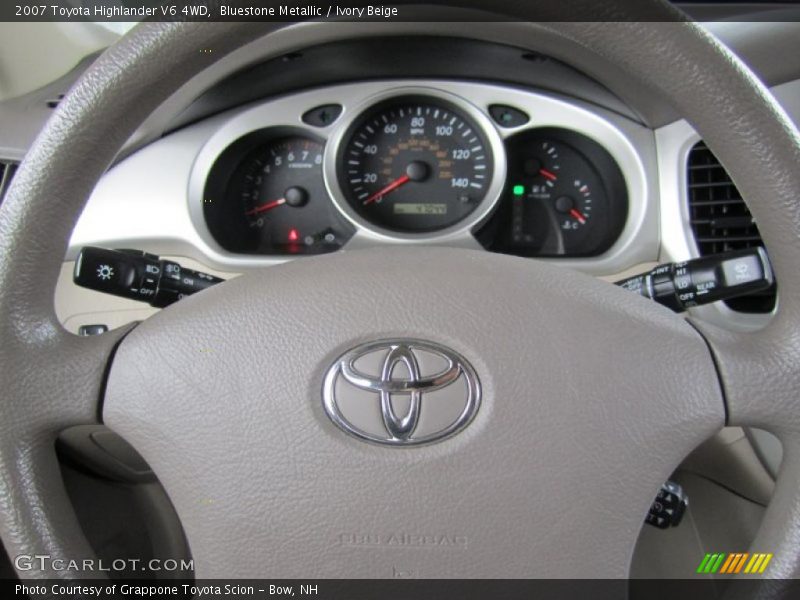 Bluestone Metallic / Ivory Beige 2007 Toyota Highlander V6 4WD