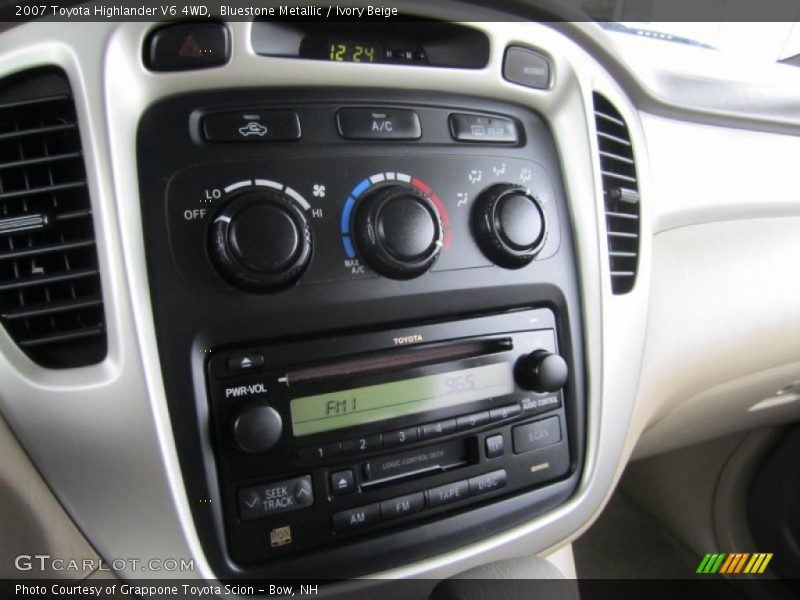 Bluestone Metallic / Ivory Beige 2007 Toyota Highlander V6 4WD