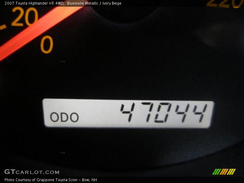 Bluestone Metallic / Ivory Beige 2007 Toyota Highlander V6 4WD