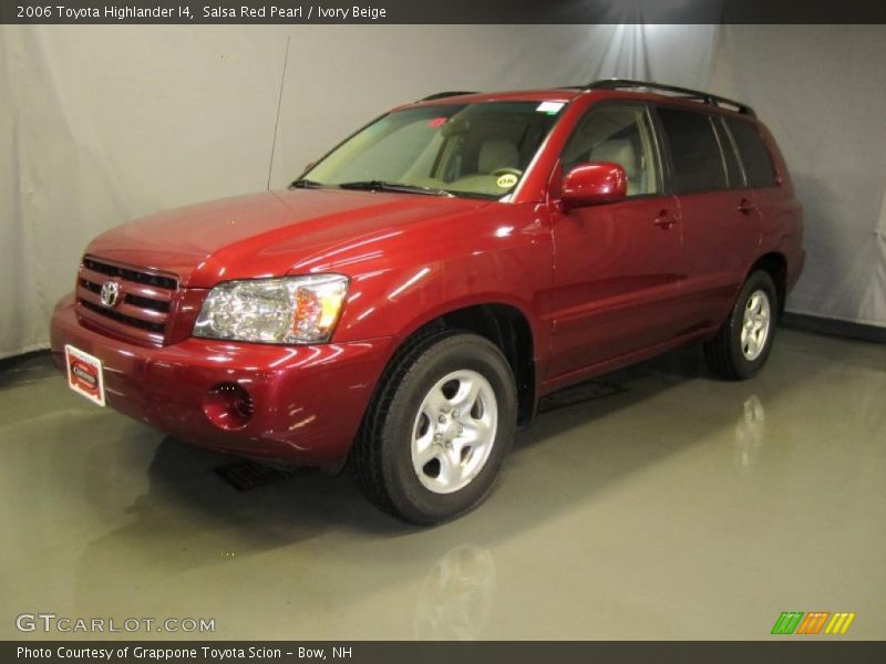 Salsa Red Pearl / Ivory Beige 2006 Toyota Highlander I4