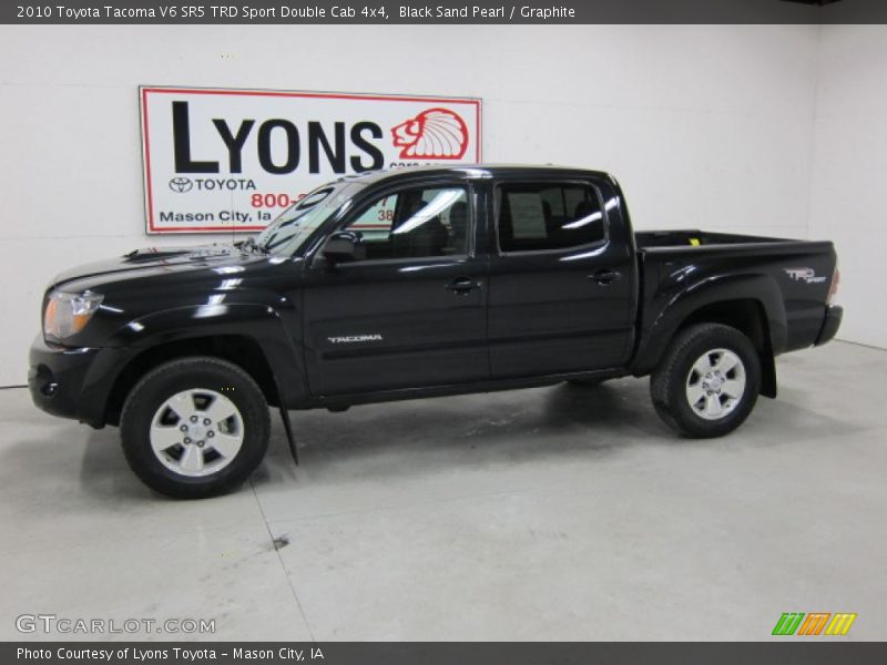 Black Sand Pearl / Graphite 2010 Toyota Tacoma V6 SR5 TRD Sport Double Cab 4x4