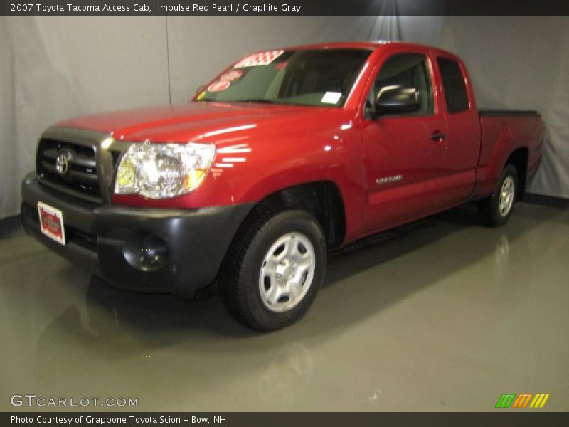 Impulse Red Pearl / Graphite Gray 2007 Toyota Tacoma Access Cab