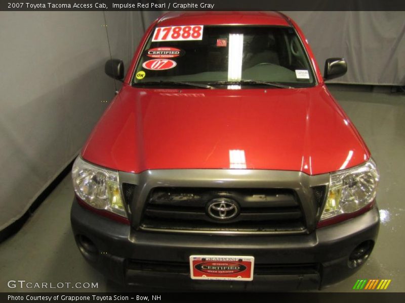 Impulse Red Pearl / Graphite Gray 2007 Toyota Tacoma Access Cab