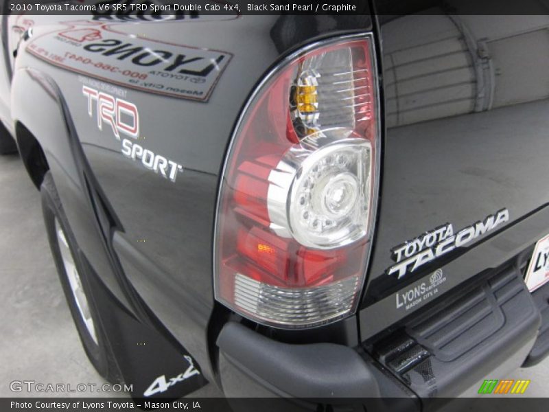 Black Sand Pearl / Graphite 2010 Toyota Tacoma V6 SR5 TRD Sport Double Cab 4x4