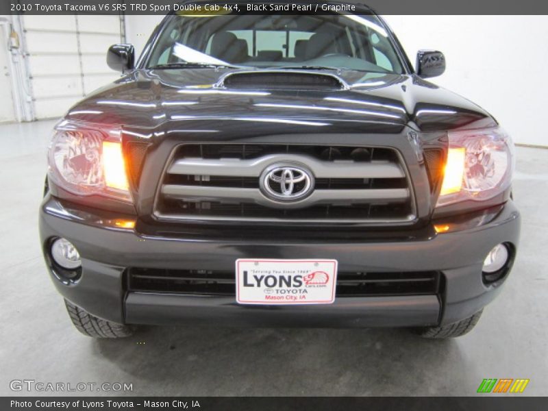 Black Sand Pearl / Graphite 2010 Toyota Tacoma V6 SR5 TRD Sport Double Cab 4x4