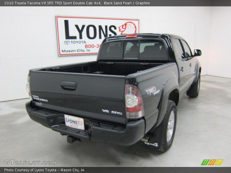 Black Sand Pearl / Graphite 2010 Toyota Tacoma V6 SR5 TRD Sport Double Cab 4x4