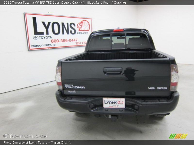 Black Sand Pearl / Graphite 2010 Toyota Tacoma V6 SR5 TRD Sport Double Cab 4x4