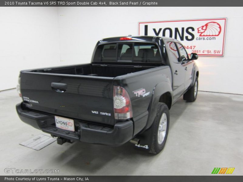Black Sand Pearl / Graphite 2010 Toyota Tacoma V6 SR5 TRD Sport Double Cab 4x4