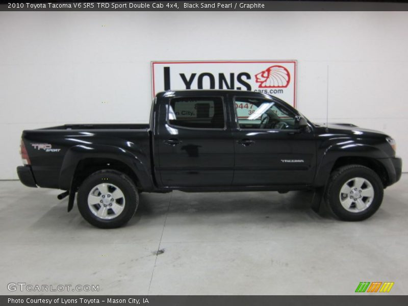 Black Sand Pearl / Graphite 2010 Toyota Tacoma V6 SR5 TRD Sport Double Cab 4x4