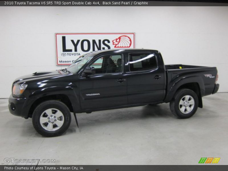 Black Sand Pearl / Graphite 2010 Toyota Tacoma V6 SR5 TRD Sport Double Cab 4x4