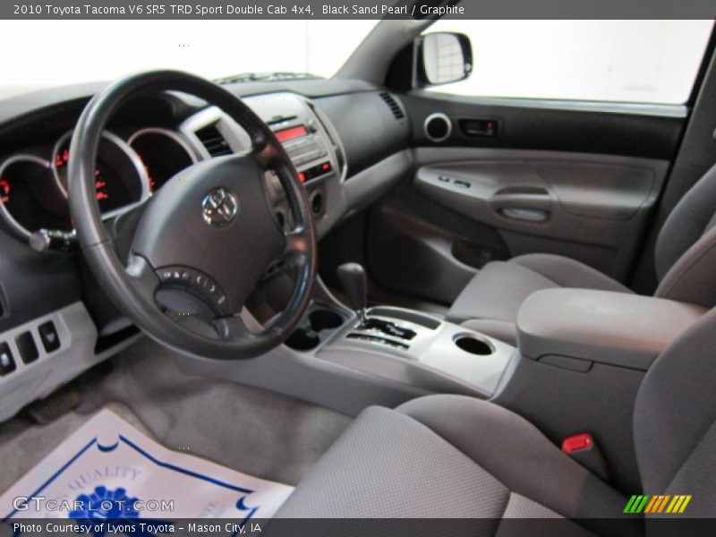 Black Sand Pearl / Graphite 2010 Toyota Tacoma V6 SR5 TRD Sport Double Cab 4x4