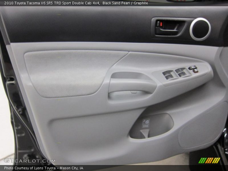 Black Sand Pearl / Graphite 2010 Toyota Tacoma V6 SR5 TRD Sport Double Cab 4x4