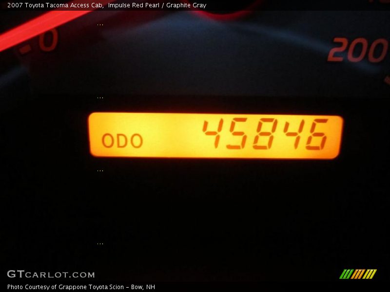 Impulse Red Pearl / Graphite Gray 2007 Toyota Tacoma Access Cab