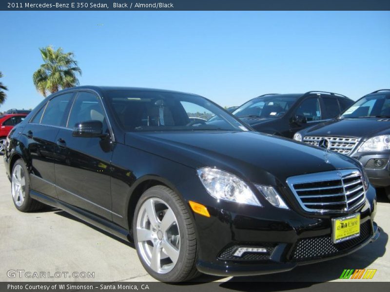 Black / Almond/Black 2011 Mercedes-Benz E 350 Sedan