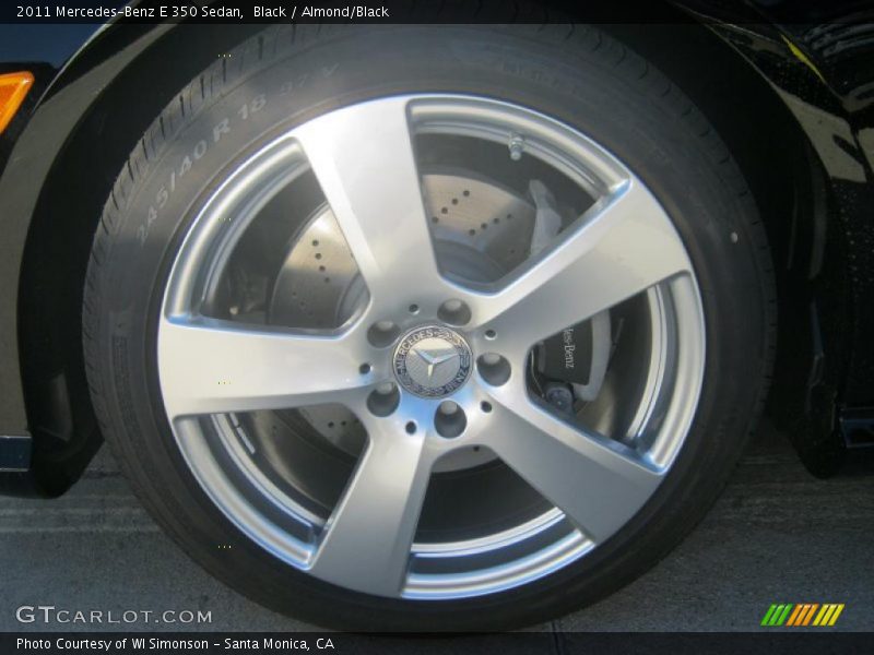 Black / Almond/Black 2011 Mercedes-Benz E 350 Sedan