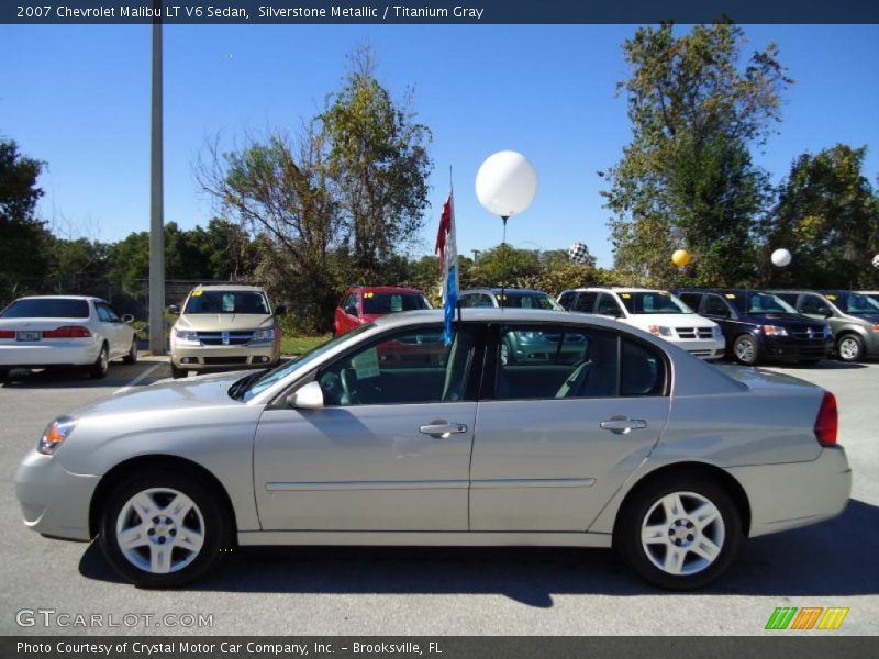 Silverstone Metallic / Titanium Gray 2007 Chevrolet Malibu LT V6 Sedan
