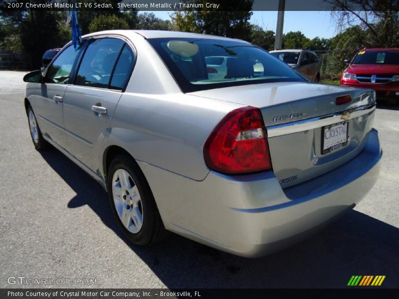 Silverstone Metallic / Titanium Gray 2007 Chevrolet Malibu LT V6 Sedan