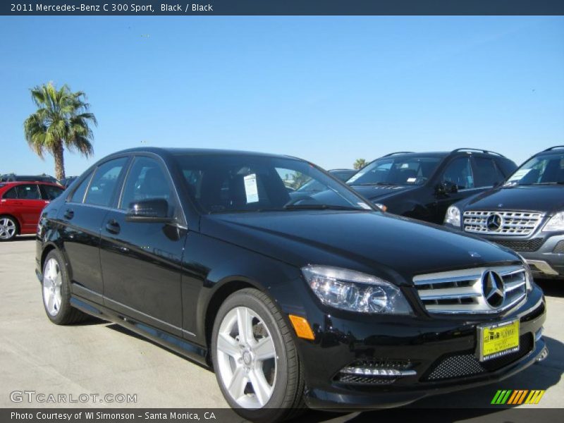 Black / Black 2011 Mercedes-Benz C 300 Sport