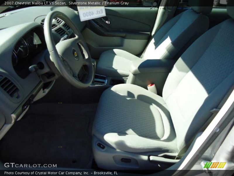 Silverstone Metallic / Titanium Gray 2007 Chevrolet Malibu LT V6 Sedan