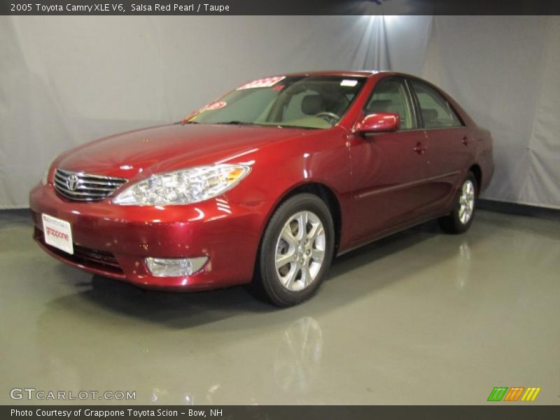Salsa Red Pearl / Taupe 2005 Toyota Camry XLE V6