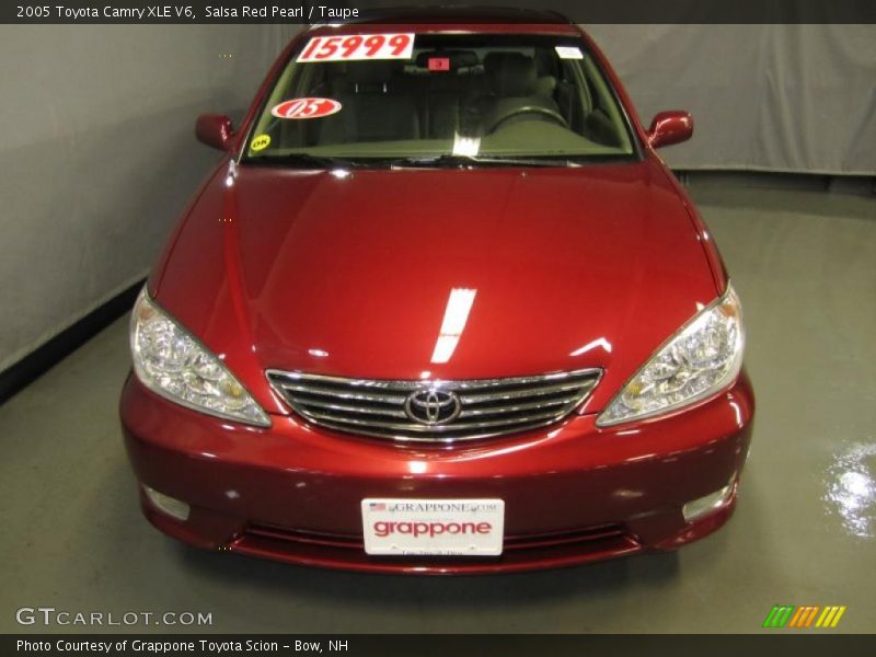Salsa Red Pearl / Taupe 2005 Toyota Camry XLE V6
