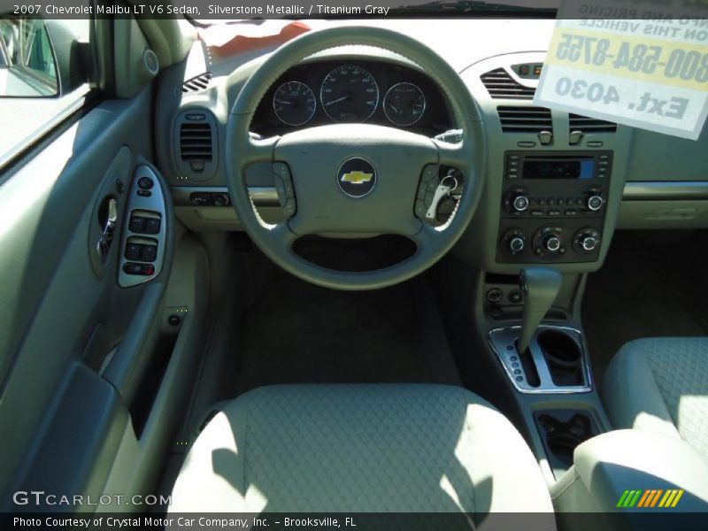 Silverstone Metallic / Titanium Gray 2007 Chevrolet Malibu LT V6 Sedan