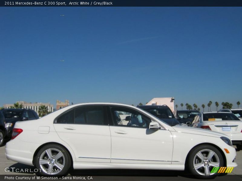 Arctic White / Grey/Black 2011 Mercedes-Benz C 300 Sport