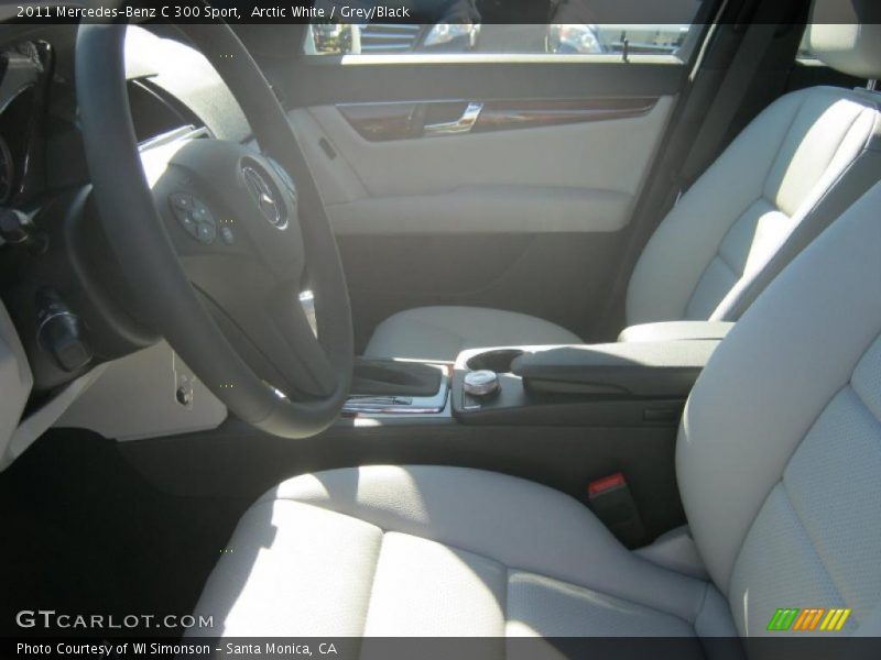 Arctic White / Grey/Black 2011 Mercedes-Benz C 300 Sport