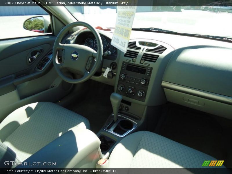 Silverstone Metallic / Titanium Gray 2007 Chevrolet Malibu LT V6 Sedan
