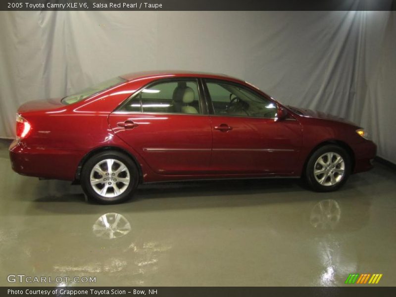 Salsa Red Pearl / Taupe 2005 Toyota Camry XLE V6