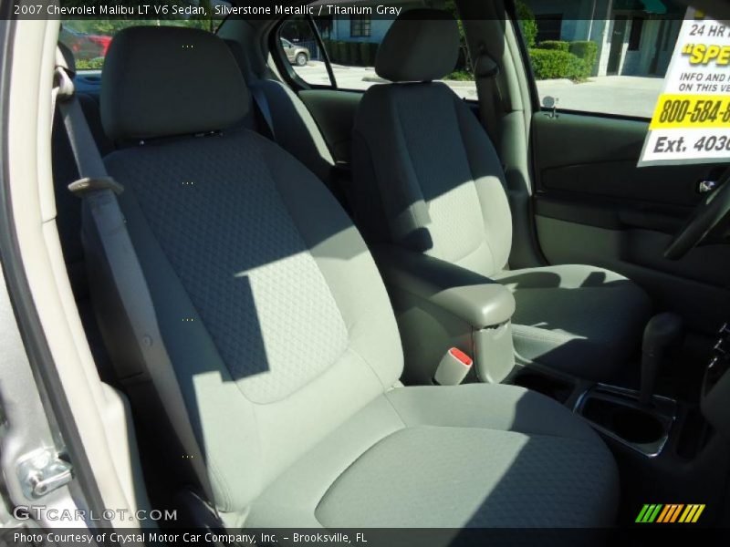 Silverstone Metallic / Titanium Gray 2007 Chevrolet Malibu LT V6 Sedan