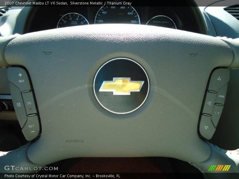Silverstone Metallic / Titanium Gray 2007 Chevrolet Malibu LT V6 Sedan