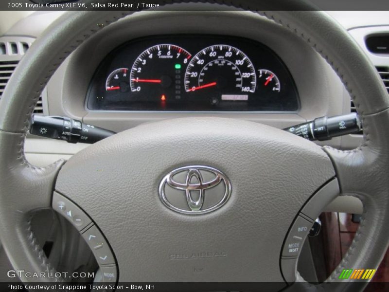 Salsa Red Pearl / Taupe 2005 Toyota Camry XLE V6