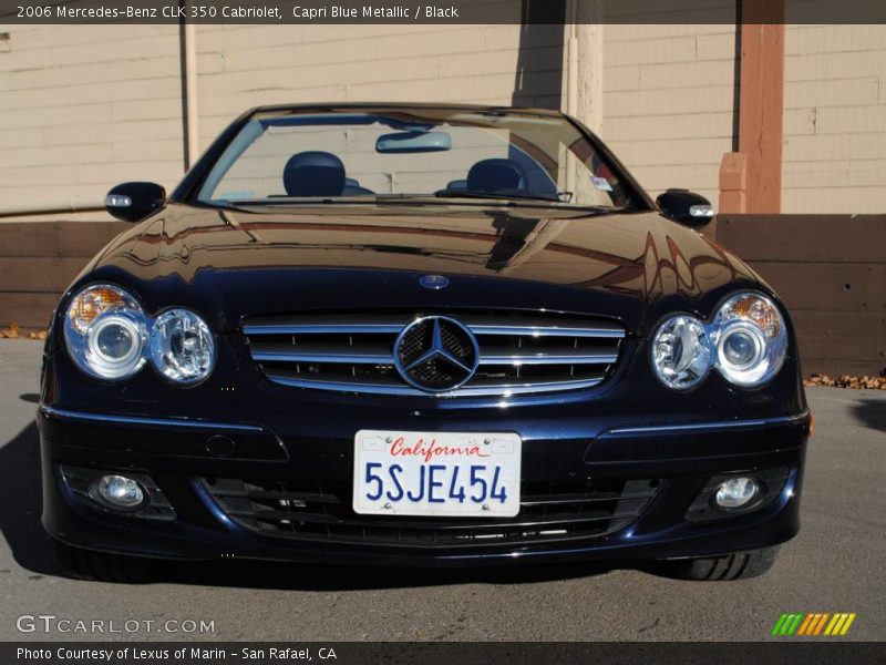 Capri Blue Metallic / Black 2006 Mercedes-Benz CLK 350 Cabriolet