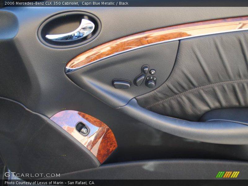 Capri Blue Metallic / Black 2006 Mercedes-Benz CLK 350 Cabriolet