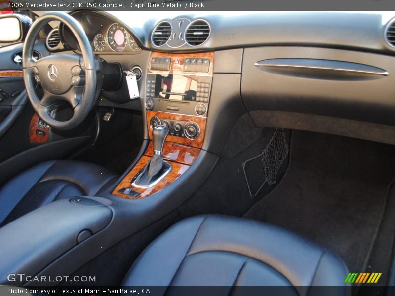 Capri Blue Metallic / Black 2006 Mercedes-Benz CLK 350 Cabriolet