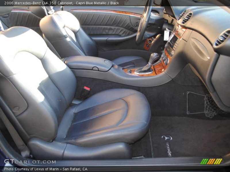 Capri Blue Metallic / Black 2006 Mercedes-Benz CLK 350 Cabriolet