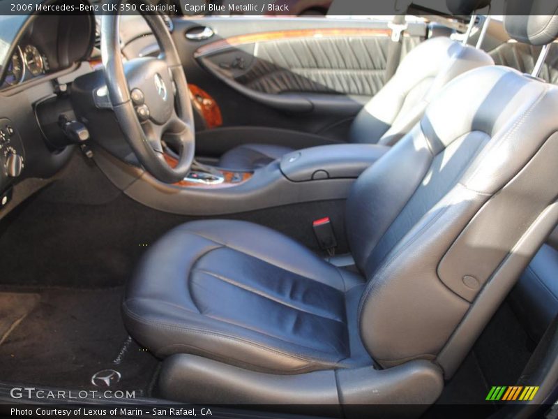 Capri Blue Metallic / Black 2006 Mercedes-Benz CLK 350 Cabriolet