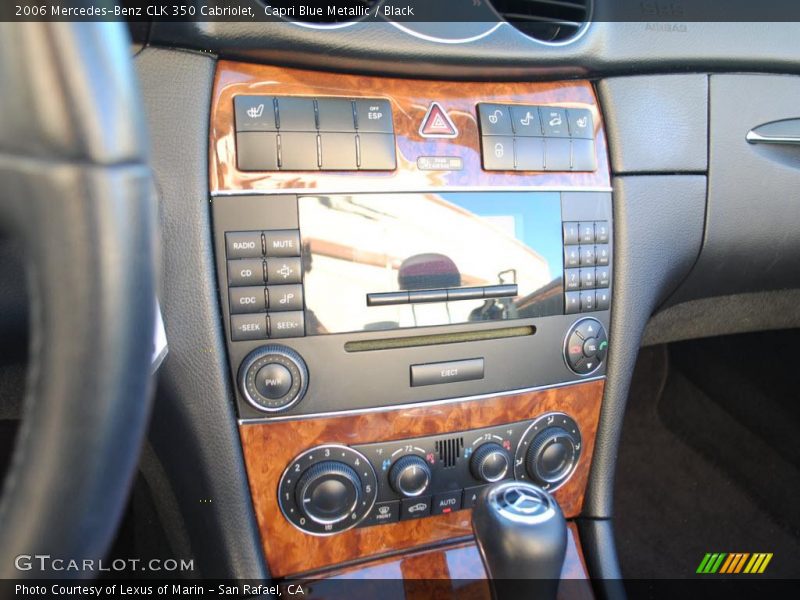 Capri Blue Metallic / Black 2006 Mercedes-Benz CLK 350 Cabriolet