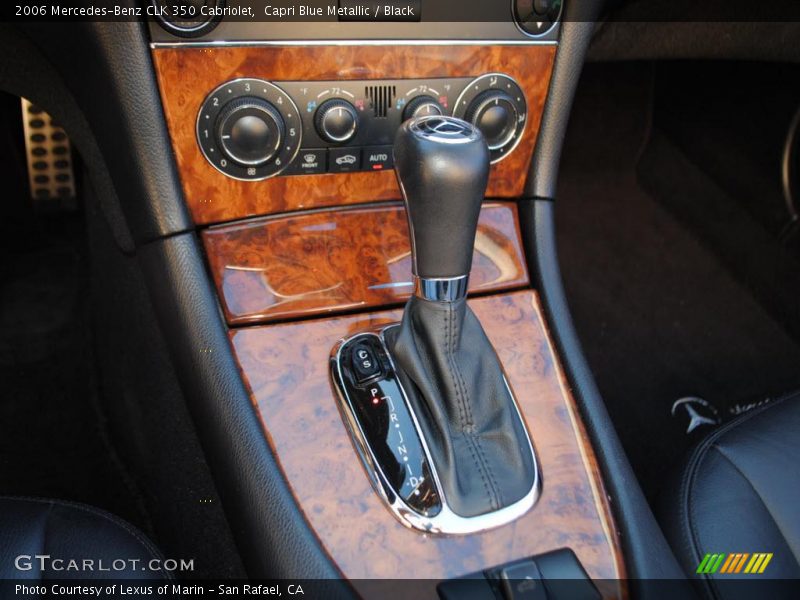 Capri Blue Metallic / Black 2006 Mercedes-Benz CLK 350 Cabriolet