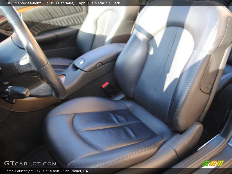 Capri Blue Metallic / Black 2006 Mercedes-Benz CLK 350 Cabriolet