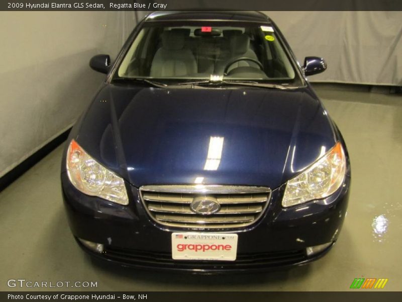 Regatta Blue / Gray 2009 Hyundai Elantra GLS Sedan