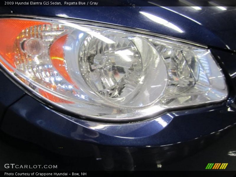 Regatta Blue / Gray 2009 Hyundai Elantra GLS Sedan