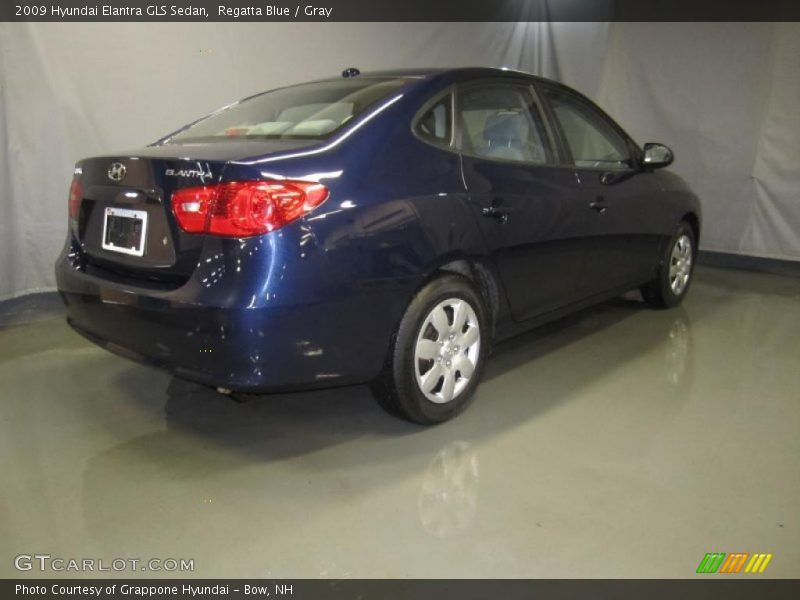 Regatta Blue / Gray 2009 Hyundai Elantra GLS Sedan